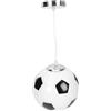 Housoutil Lampadari Vetro Moderno a Sospensione Forma di Pallone da Calcio, Lampada Decorativa per Sala da Pranzo e Palestra Effetto Luminoso e Design Semplice e Raffinato
