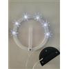 Generic CORONCINA STELLARIO IN PLEXIGLASS LUCE LED BIANCO FREDDO CON PANNELLO SOLARE VOTIVO SACRO (8)