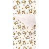 Panini Tessuti Sacco nanna personalizzato con nome ricamato per Bimbo e Bimba da 2 a 6 Anni - Tessuto Trapuntato 100% Cotone-Copertina Asilo-Orsetto Peluche