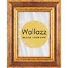 Wallazz Cornice Portafoto in Legno Pregiato - Made in Italy - Vetro Sintetico Infrangibile Crilex - Cornice per Tela - Design Italiano e Qualità Artigianale, 40x50cm Rosso