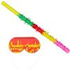 Relaxdays 2X Set di Accessori per Pignatta, Asta e Maschera, Divertimento Bambini & Adulti, Carta, L 50 cm, Multicolore