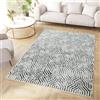 TAPISO Crystal Tappeto Pelo Corto Lucido Effetto 3D Design Moderno Motivo Astratto Mosaico Sfumato tonalità Blu Bianco Soggiorno Sala Camera Cameretta Sicuro Oeko-Tex 200 x 300 cm