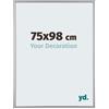 yd. Your Decoration - Cornice Puzzle 75x98 - Argento Lucente - Cornice Puzzle 1500-2000 pezzi - Plastica Cornice portafoto - Annecy