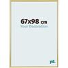 yd. Your Decoration - Cornice Puzzle 67x98 - Oro - Cornice Puzzle 1500-2000 pezzi - Plastica Cornice portafoto - Annecy