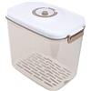 Springwillfly Scatola sottovuoto per alimenti di grande capacità, con guarnizione a prova di perdite e compatibile con pompa a vuoto per una maggiore freschezza e durata nell'uso quotidiano (4,6 L)