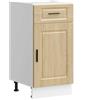 vidaXL Base da Cucina Porto Rovere Sonoma in Legno Multistrato, Mobile Base lavello, Mobile Base Cucina con cassetto, Mobile Base lavello