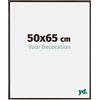 yd. Your Decoration - Cornice 50x65 cm - Antracita - Cornice Decorativa Parete in Plastica con Vetro in acryl - Antiriflesso - 50x65 Cornice - Evry