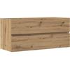 vidaXL Mobile Lavabo Rovere Artigianale 100x38,5x45 cm Multistrato, Mobile da Bagno, armadietto, portaoggetti, mobiletto, Mobile portaoggetti