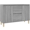 vidaXL Credenza Grigio Sonoma 101x35x70 cm in Legno Ingegnerizzato