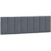 vidaXL Cuscino Testiera Hanko Grigio Scuro 160 cm in Velluto