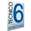 Fabriano Tecnico 6 Blocchi, Carta, Bianco Liscio, 35 x 50 cm