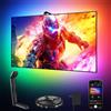 GIPOYENT - Retroilluminazione LED per TV con fotocamera, luci RGB da 3,2 metri che cambiano con TV da 32-50 pollici, luce LED di sincronizzazione musicale con controllo intelligente dell'app, striscia