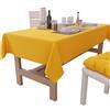 PETTI Artigiani Italiani - Tovaglia da Tavola Rettangolare, Tovaglia Elegante, Tovaglia Tinta Unita in Cotone, Copritavolo Cucina, Tovaglia Giallo X24 Posti (140x450 cm), 100% Made in Italy
