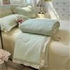 Odot Trapunta Piumino Estivo Reversibile, 4,5 Tog Cotone Trapuntino Copriletto Leggera Primaverile Coperta Trapuntatura Morbido per Letto Matrimoniale (Scozzese verde chiaro,200 * 230cm)