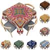 Odot Tovaglia Quadrata Antimacchia, Tovaglie da Tavola in Poliestere Boho Mandala 3D per Salotto Tavolino da caffè Pranzo Cucina Giardino Decorazione (Bohémien,120x120cm)