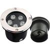WZYJLyds Basso voltaggio faretto da esterno ad incasso IP68 faretti da incasso a pavimento ip67 AC/DC 24V per esterni, giardini, intorno alla piscina(Red light,3W)