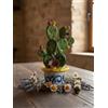 Generico Piantina vaso ficodindia decorativo in ceramica di Caltagione realizzato a mano (GIALLO)