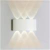 Dopa Dopastore Applique da Parete LED 10W Design Moderno Bianco Lampada da parete Da Interno Esterno Impermeabilità IP65 Per Camera Salone Giardino (Luce naturale 4000K)