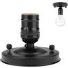 Cyrank E26 E27 Portalampada da soffitto, Base portalampada da Parete Portalampada a Sospensione Industriale in Ferro Vintage Set portalampada Decorativo a Sospensione(Nero)