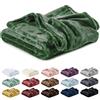 Lavea® Coperta in Pile King Size 270x240 cm Morbida - Plaid in Microfibra Caldo e Soffice per Divano e Letto, Traspirante e Facile da Lavare - Verde Scuro