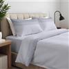 Clara Home Milano CLARA HOME Lenzuola Completo Letto Singolo 1 Piazza Colore Zighy Grigio, Lenzuola Elasticizzate per Tutte le Stagioni, Completo di Federe per Guanciali
