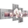 Runa Art Quadro XXL Orchidea Fiori 200 x 100 cm L'immagine Tela Non Tessuta Decorazione Soggiorno Camera Da Letto 204641c