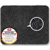 Astra Tappeto antisporco interno 60x75 cm - Zerbino lavabile nero 100% cotone - Entra ASSORBENTE - Tappetino antiscivolo facile da pulire