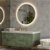 A ARTFORMA Specchio Rotondo da Bagno LED -80cm- Specchio illuminazione a LED e Interruptore touch, Antifog