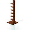 ZStyle BBB ITALIA Libreria SAPIENS a colonna verticale scaffale autoportante con ripiani (97 cm, Corten)