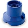AMARCORDS - Plafoniera in porcellana attacco e27 base applique portalampade vintage colore BLU