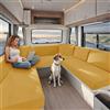 KYJSW Federe per Cuscino per Camper, Copricuscino per Sedili di Roulotte, Fodere per Cuscini per RV Auto, Coprisedile per Caravan in Jacquard (Yellow,W 60-90 cm, D 30-50 cm)