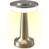 Generic Lampada da scrivania sensibile al tocco - Lampada da scrivania regolabile da 1800 mAh, lampada da tavolo in metallo a luminosità | Lampada da comodino a 3 livelli, lampada da scrivania a LED da 3 W pe