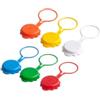 Generico Tappi con Anello per Bottiglie in Plastica - Misura Universale per Tutte Le Bottiglie Colori Misti (100)