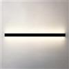 Generic Applique da Parete Nera a LED, Lampada da Parete lineare, Lunga Striscia, Applique Minimalista, Illuminazione da Parete per Interni, per Camera da Letto, Soggiorno, corridoio, Scale, Design Linea