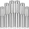 JIEGXT 6 luci LED stroboscopiche a LED per bottiglie di champagne, luci di servizio per bottiglie di champagne, decorazione per discoteca, matrimoni, feste, concerti (argento)
