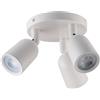 V-TAC Portafaretto LED Montaggio a Plafone Rotondo 3*GU10 Orientabili Colore Bianco