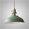 Mengjay Lampada a Sospensione,Vintage Industriale E27 Plafoniera Retro pendente,Lampada a Sospensione in metallo per Cucina Sala da Pranzo soffitta caffè bar ristorante soggiorno (Verde)