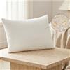 cuscini fiber - 1 Cuscini Letto Matrimoniale con Imbottitura in Fiocco di Memory Foam e Federa Massaggiante, Cuscino Memory Foam Guanciale Morbido per Dormire, Sicuro Antiacaro e Anallergico