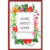 MG Design Cornice 61x91,5 cm- colore Rosso, in legno, con vetro acrilico - da appendere in verticale o in orizzontale, senza sfondo, per foto, poster, puzzle