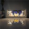 Zhongkaihua Death Note Light LED-Lamp Anime Illuminante Box, Figura Death Note L Arte Tagliata su Carta, Lampada da Tavolo, Cornice Luminosa, Decorazioni per Scrivania, Regali