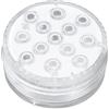 YWBL-WH Lampada Magnetica per Piscina, Lampada RGB Impermeabile, 16 Colori, Luce Subacquea Telecomandata per Piscine, Acquari, Decorazioni per Feste