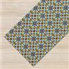 IlGruppone Tappeto Cucina Antiscivolo Made in Italy Passatoia Antimacchia Multiuso Corridoio Soggiorno Lavabile in Lavatrice - 50x200 - Azulejos