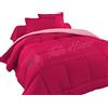 Tata Home Judit Trapunta Tinta Unita Duble Face Invernale Imbottita 350 gr/mq 100% Morbida Microfibra di Poliestere Misura 1 Piazza Letto Singolo 180x260 cm Colore Rosa Fucsia