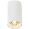 SANBDDLYY Faretto moderno bianco - TUBA 1 Cilindro in acciaio Adatto for LED Max. 1x50 Watt