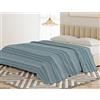 BANZAII TEXTILE INNOVATOR ONLINE Banzaii Telo Copriletto Multiuso 210x250 cm, Copridivano Universale, Telo Arredo per Letto e Divano, Copritutto Resistente Irene Blu