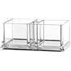 Generic Porta Bustine di Zucchero, Ciotola per Bustine di Tè, Contenitore per Dispenser per Panna, Porta Biglietti Da Visita per Cassetto Della Cucina Da Banc, 14,6 cm x 8,1 cm x 6 cm