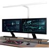EYOCEAN Lampada da scrivania a LED oscuramento automatico, lampada da tavolo da ufficio da 80 cm con morsetto con temperature di colore regolabili