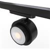 B·LED BARCELONA LED Faretto LED circolare a binario trifase 35W - ZOOM 15º- 45º - 4000K - CRI 90