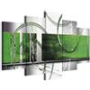 B&D XXL - Quadro 200x100 cm 5 Pezzi - Stampa su Tela Strutturata XXL Grande - Quadri Moderni Componibili Camera da Letto Matrimoniale - Stampe da Parete Arte - Astratto a-A-0019-b-p