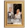 Victor cornice portafoto "Chagall" oro 13x18 cm - stile barocco vintage - vetro vero - adatta per certificati - decorazione per la casa